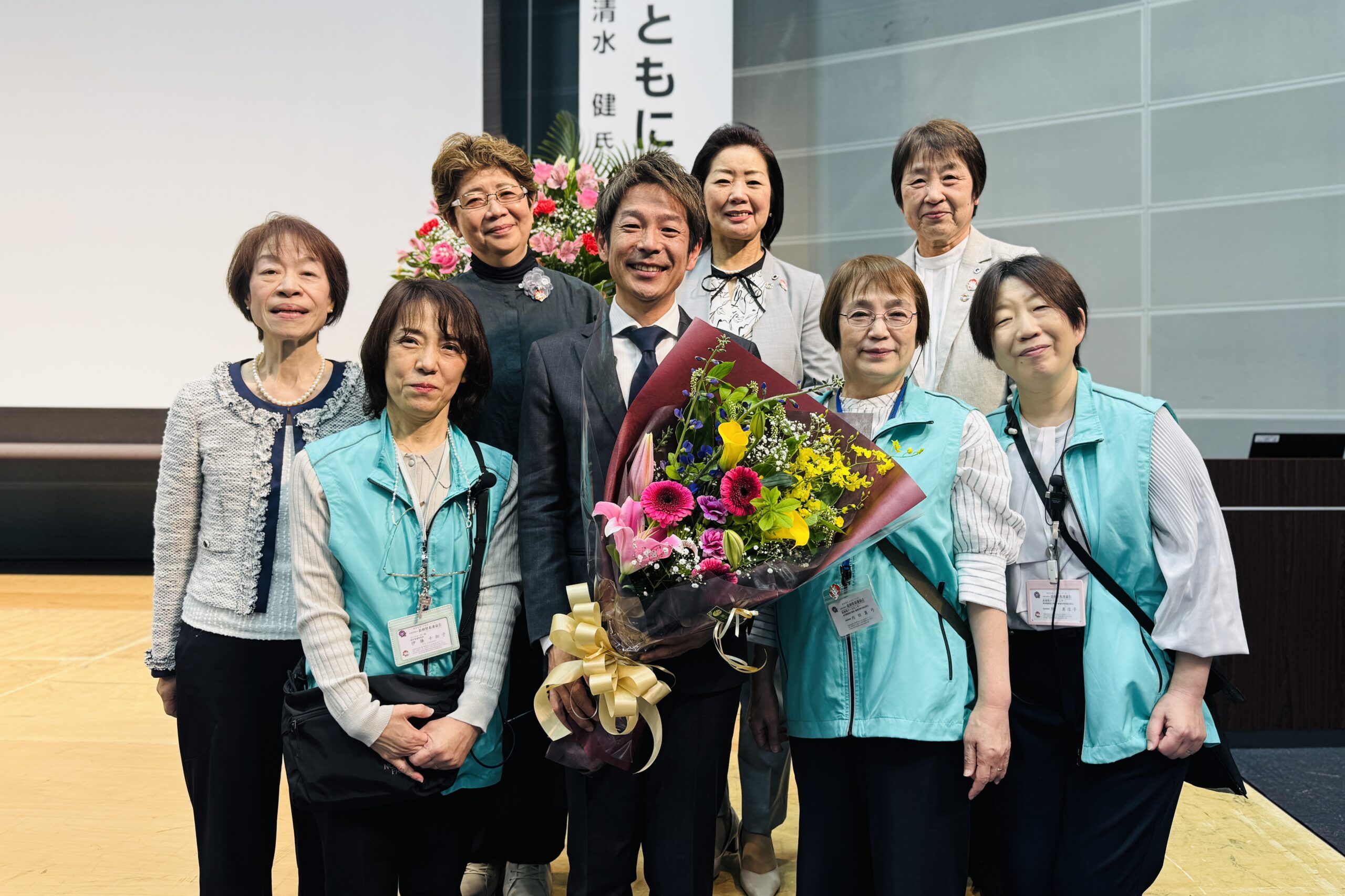 講演会終了後に島根県看護協会の皆さまと撮影した集合写真